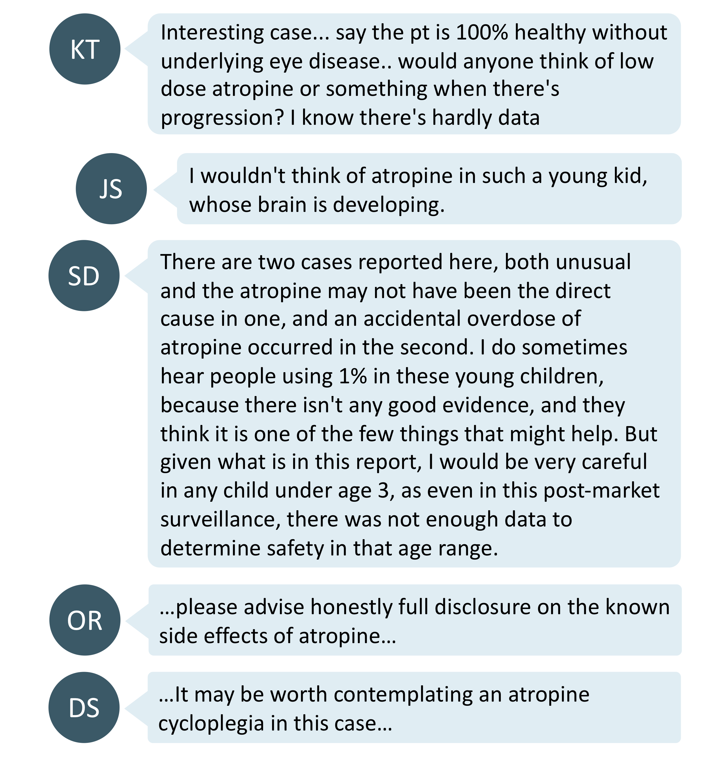 Atropine for myopic toddler